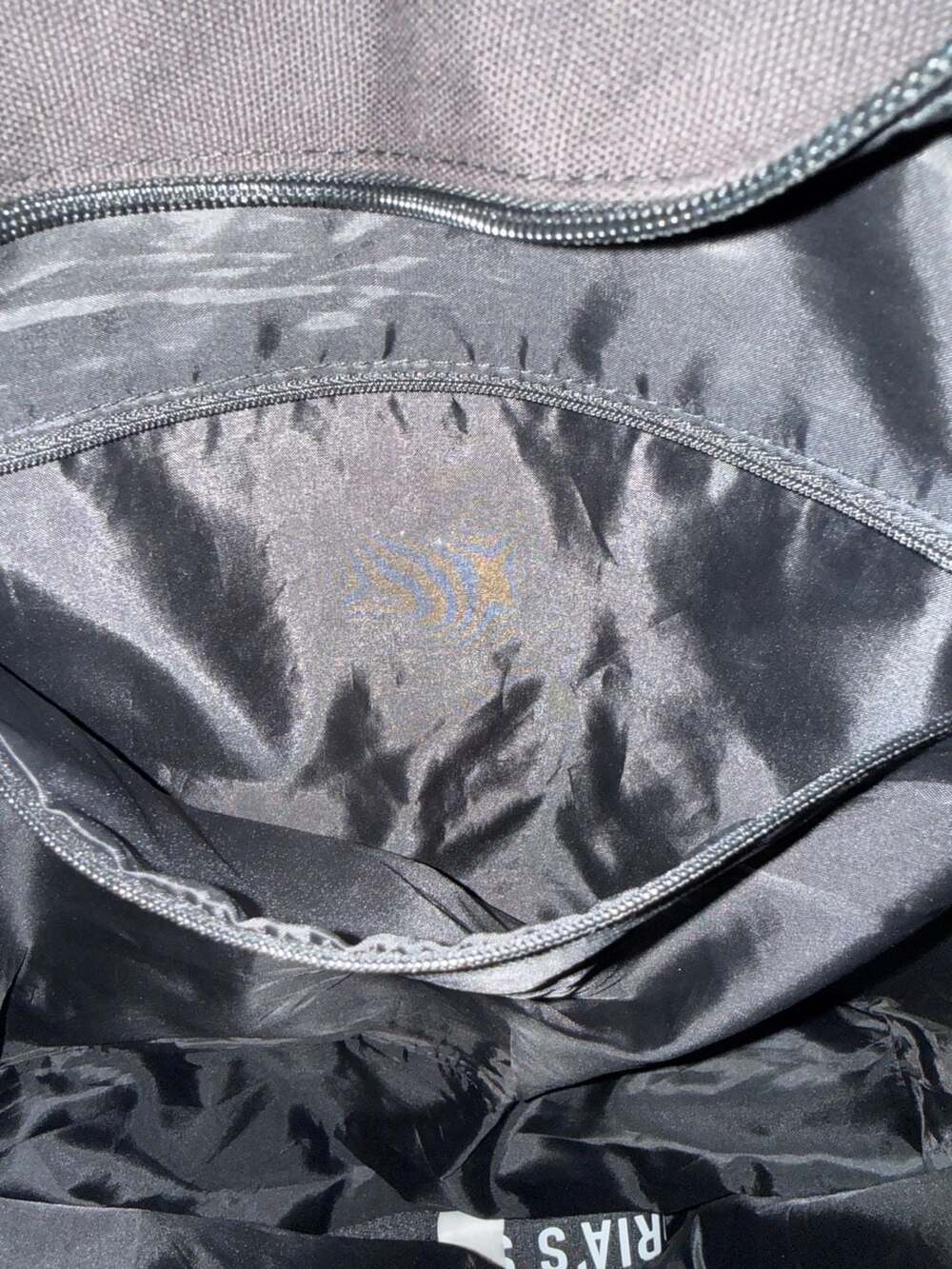 Victoria's Secret Black Floral Canvas Tote Bag with VS Logo - Picture 8 of 11